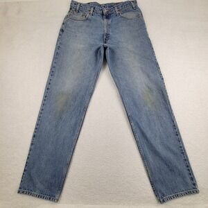 Vintage Levis 550 Jeans Mens 34x34 Relaxed Fit Tapered Leg‎ Blue Denim 90s Retro